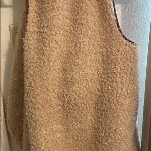 Furry oversized vest